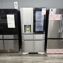 LG - Standard-Depth MAX 28.6 Cu. Ft. 4-Door French Door-in-Door Smart Refrigerator with InstaView MyColor - Stainless Steel 