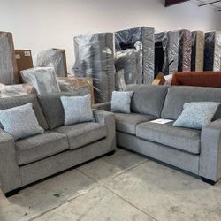 ALTARI ALLOY&SLATE COLOR LIVING ROOM SET