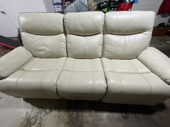 Leather Reclining Sofa