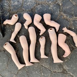 Doll Parts  Creepy Halloween Decor Art Project