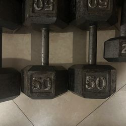 50 Pound Dumbells