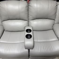 RecPro Charles 58" Powered Double RV Wall Hugger Recliner Sofa RV Loveseat