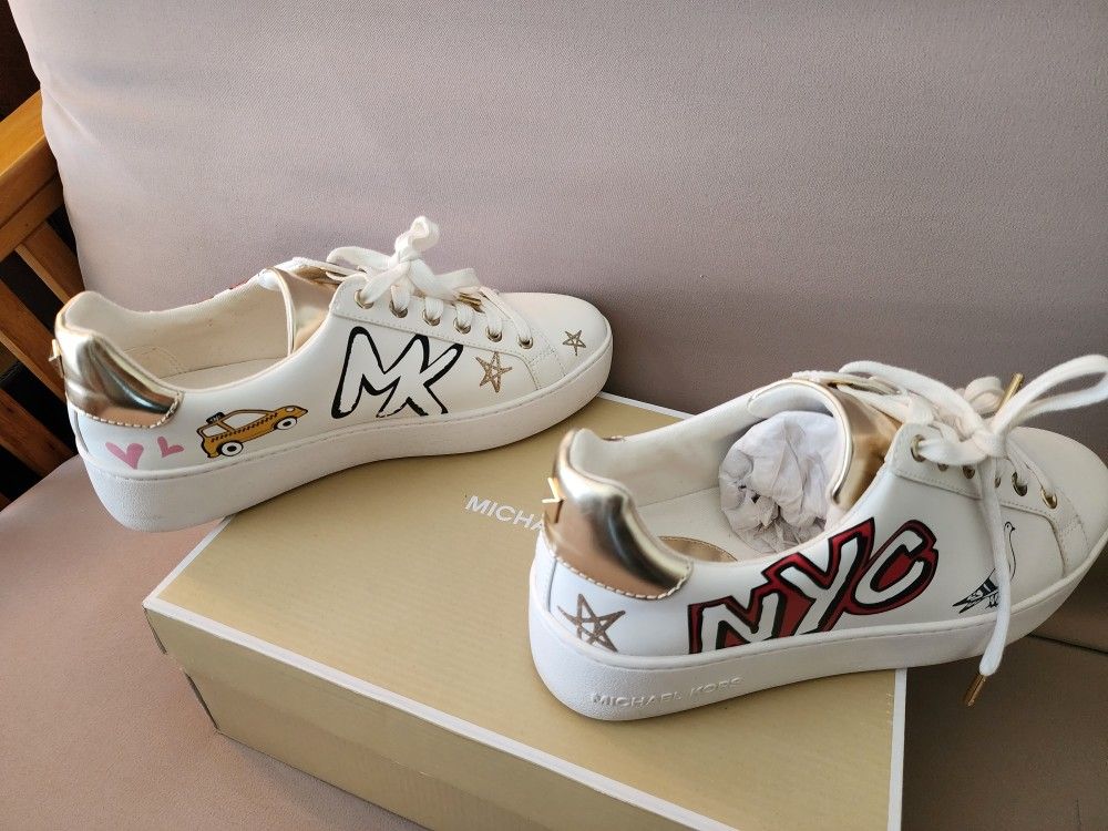 MICHAEL KORS POPPY LACE UP NYC SNEAKERS
