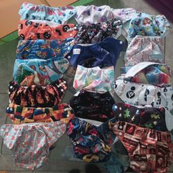 40 one size & Newborn Pockets & AI2 Cloth Diapers