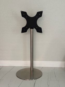 SERI STYLU DISCO R5 BI Floor TV Stand – Stainless Steel