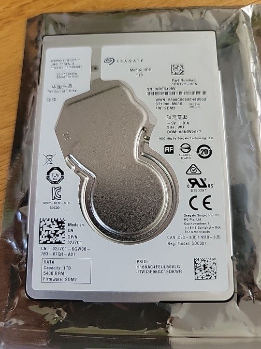 Seagate 1tb Hdd 5400 Rpm (Model sdc 001) Original $100
