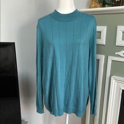 Roaman’s Teal Long Sleeve Sweater
