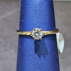 18kt YG Diamond Ring. (C-5) SIZE 5. ASK FOR RYAN. #10(contact info removed)