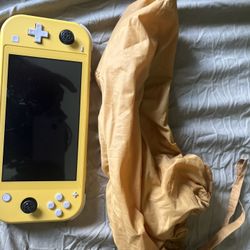 Yellow Handheld Nintendo Switch