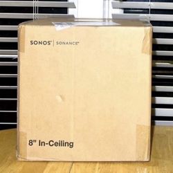 Sonos Sonance 8" In Ceiling Speakers (Pair) Brand New Sealed Includes Warranty.  INCL8WW1. 