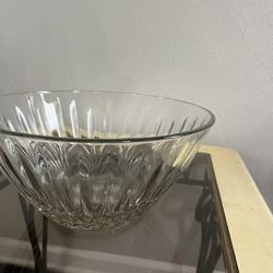 Elegant Cut Glass Serving Bowl