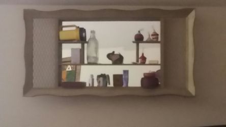 Antique Mirrored Headboard