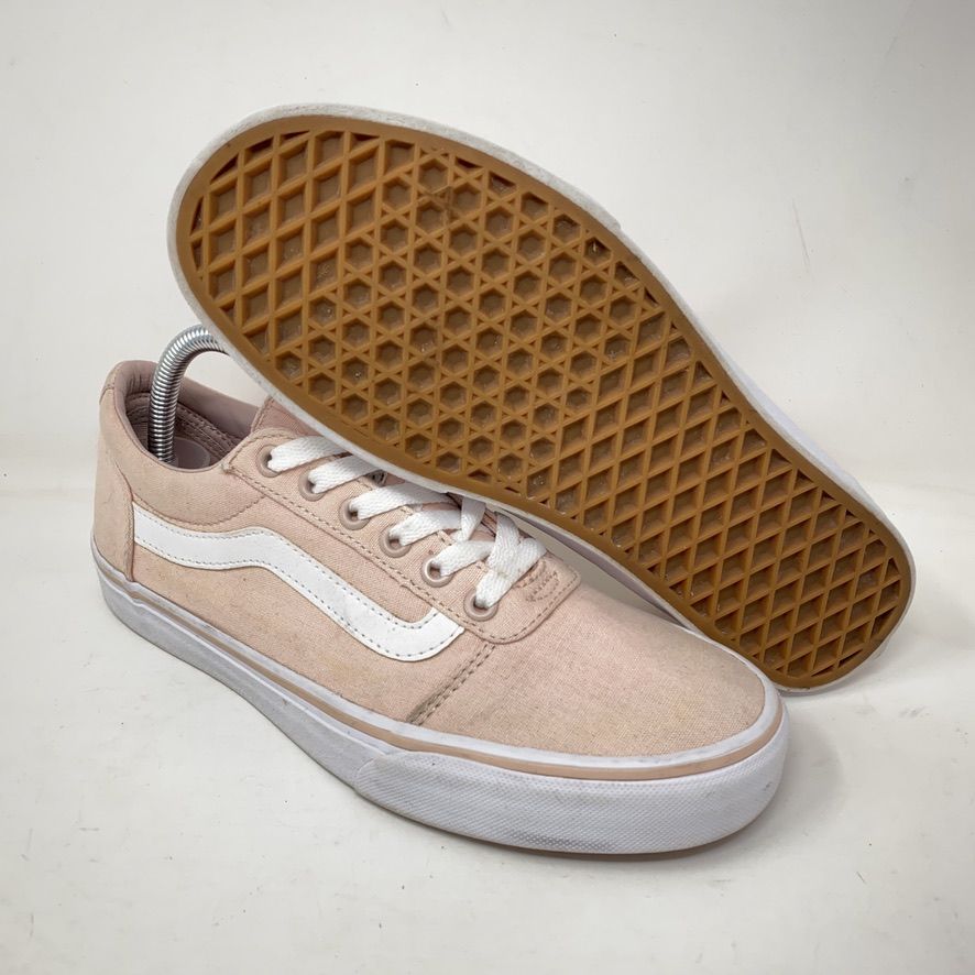 VANS Classic Old Skool Pink Canvas Lace Up Low Top Skate Shoes Women's Sz 9