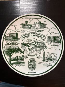 Castillo de San Marcos St. Augustine Souvenir Plate