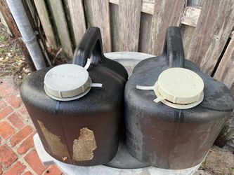 FREE: Two 12-quart waste oil containers