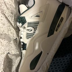 Jordan 4 White Oxidized Green Mens Size 10