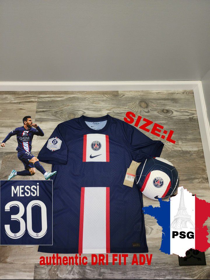 Nike PSG Messi #30 22/23 Home Authentic DRI Fit Adv Soccer Jersey 