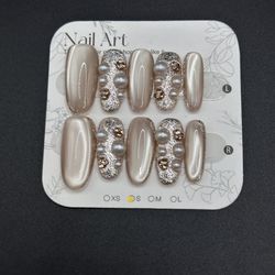 Press On Nails Size S Reusable Handmade