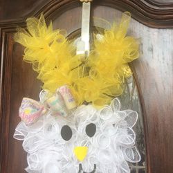 Girly Girl Bunny Wreath