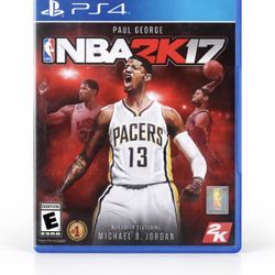 This Is A Copy Of NBA 2K 17 For The Playstation 4. The Cover Athlete Is Paul George And It’s Published By 2K.