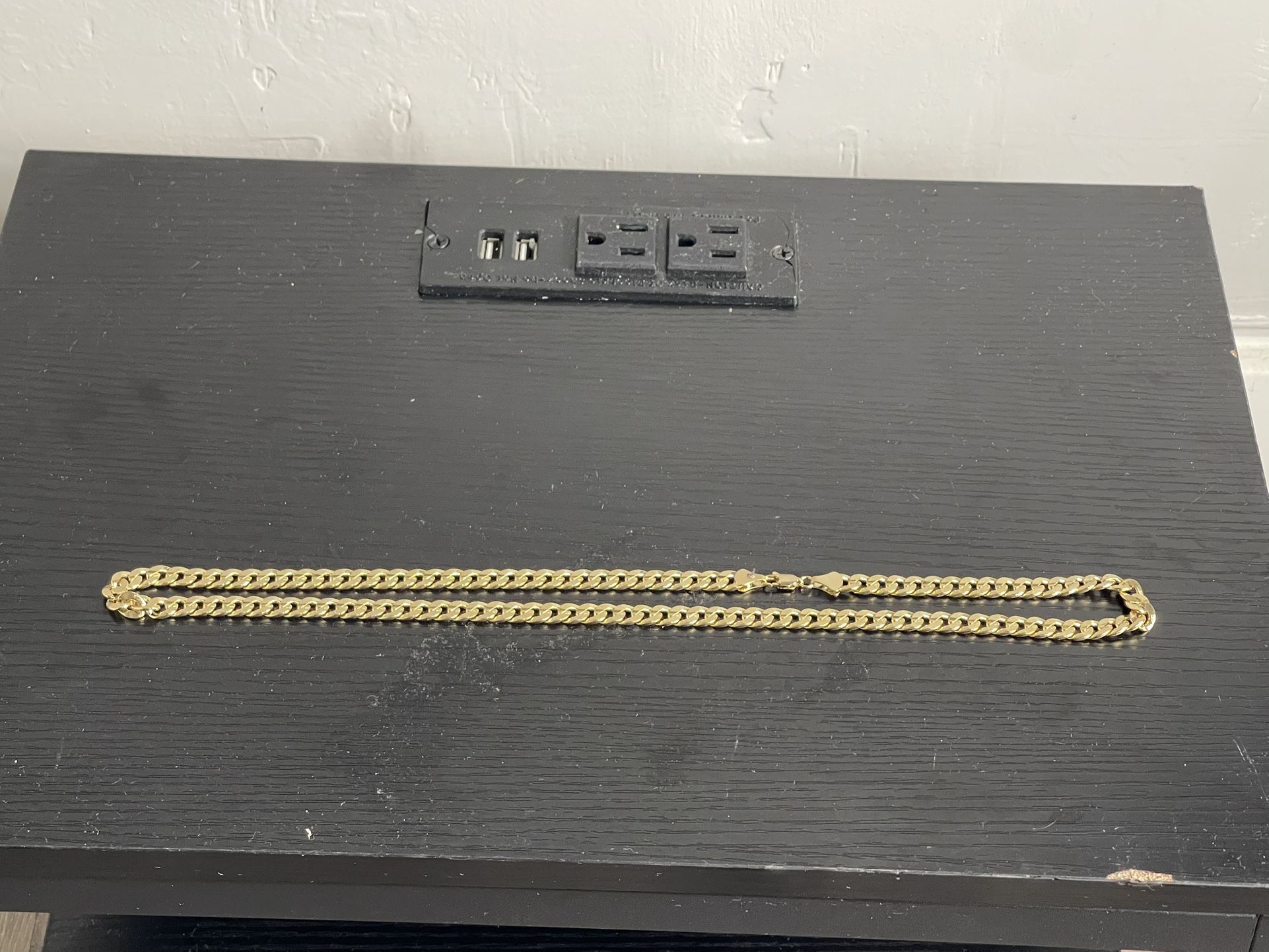 14k Miami Cuban Link Neckless High Quality Plated Gold