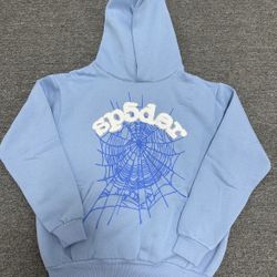Sky blue sp5der hoodie different sizes