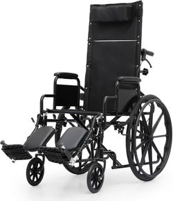 Reclining Wheelchair with Elevating Leg Rests