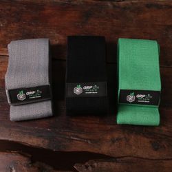 PREMIUM GRIP Life Hip Booty Bands Fabric Resistance Bands for Gym Home Workout (Set of 3)