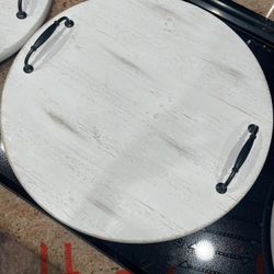 Distressed White Trays 
