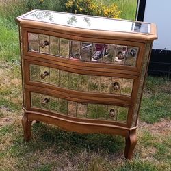Pier 1 Mirrored Console Table With Drawers 