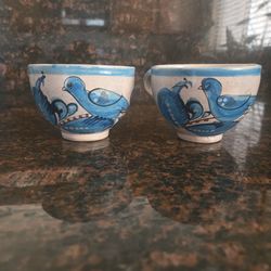 Mexican Pottery Coffee Cups Set