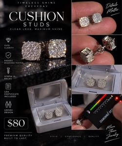 VVS1 Iced Circle Stud