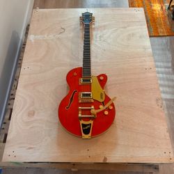 Orange  Gretsch Electromatic Semi Hallow Guitar 