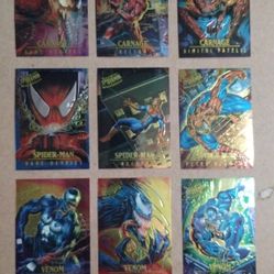 1995 Fleer Ultra Spider Man Masterpieces #1-#9 