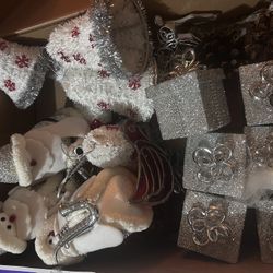 Silver Christmas Ornaments 