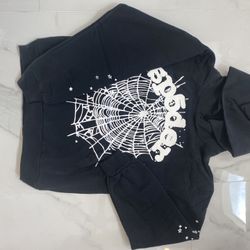 Sp5der Hoodie Black Small