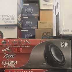 Orion XTR12SWD4 12" Shallow Mount Subwoofer. 