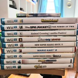 Nintendo Wii U Game Lot