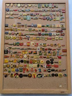 Vintage 1980's Hat Pins Epoxy Coated