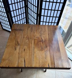 Rustic Reclaimed Wood  Sewing Table - White