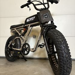 NEW 31MPH Electric Bike Full Suspension Large Battery Super Knobby GRYZ 73 Tires Comfort