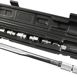 Adjustable Torque Wrench Set 1/2Inch 3/8Inch Drive Spanner Kit 28-210N.m Hand Tool Motorbike Car Reping Aessory 