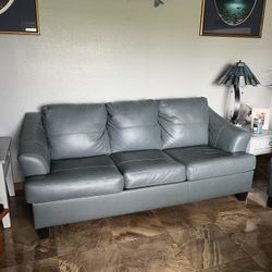 Steel Grey Sleeper Sofa & Loveseat