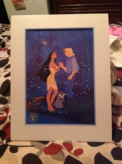 1995 disney Pocahontas lithograph