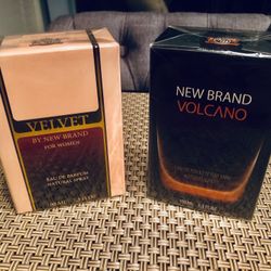 Velvet and Volcano perfumes by New Brand Perfumes - Duo