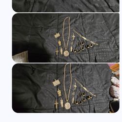 oro 100%real 8 anillos 8 dijet 1 pulcera y una cadena todo por $8,500
