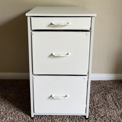 Mobile File Cabinet, Dresser For Bedroom With 3 Drawers, Printer Stand With Fabric Drawers, Vertical Filing Cabinet Fits A4 Or Letter Size For Home Of