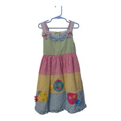 Emily Rose seersucker Dress With Fish Size 6