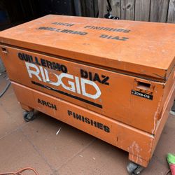 RIDGID 48” Jobsite Tool Box $400 With Jigsaw And Circular