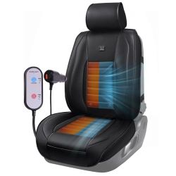 Brand New Faux Leather Airy Cooling seat Cover Ventilated 3-Speed 1Pcs Black